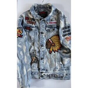 Medium Stall & Dean 8th District Hartford Chiefs Denim Jacket